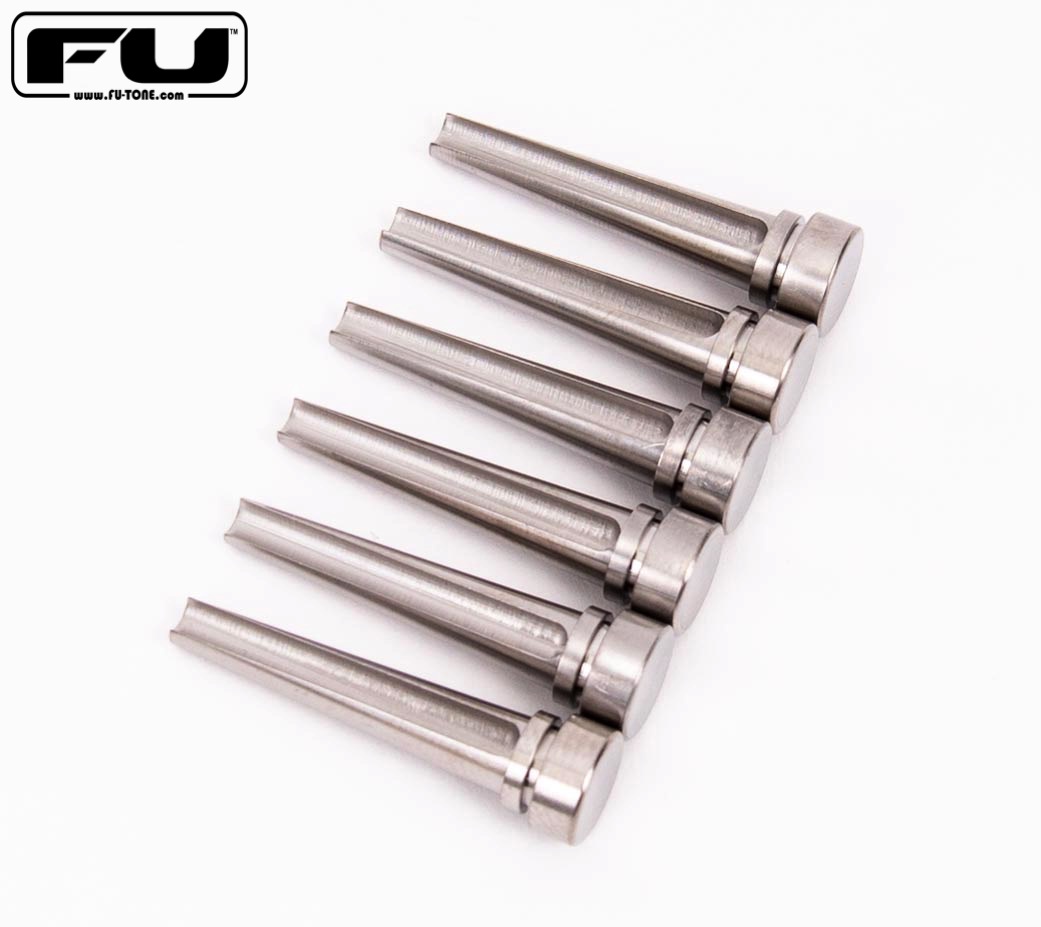 Titanium Acoustic Bridge Pins - SILVER - FU-Tone