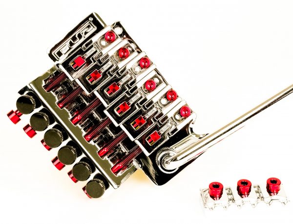 Titanium Saddle Mounting Screw Set (7) - RED 7 String Set - Image 2