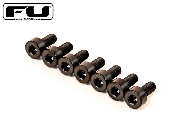 Titanium Saddle Mounting Screw Set (7) – BLACK