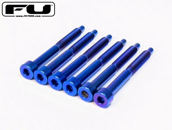 Titanium String Lock Screw Set (6)- BLUE