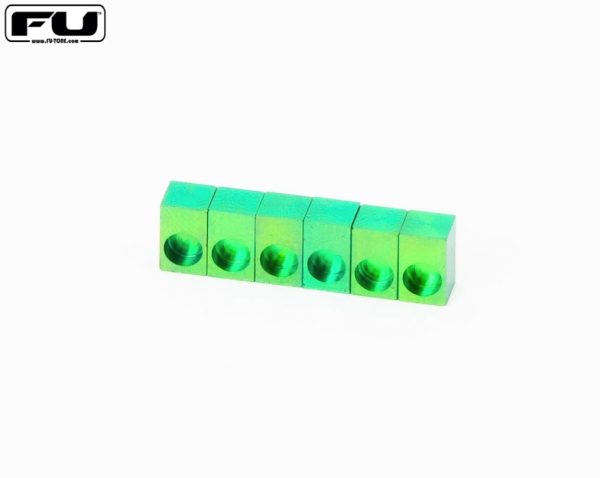 Titanium Saddle Insert Set (6) - GREEN
