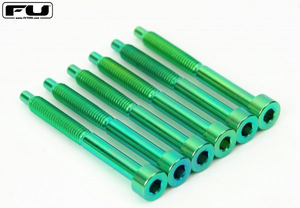Titanium String Lock Screw Set (6)- GREEN