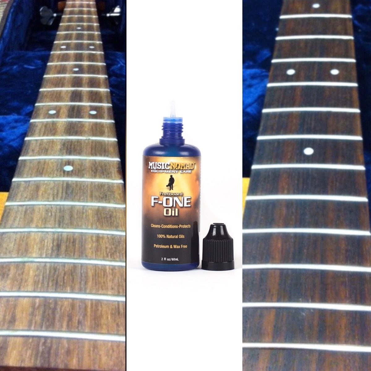 Cleaning guitar fretboard clearance