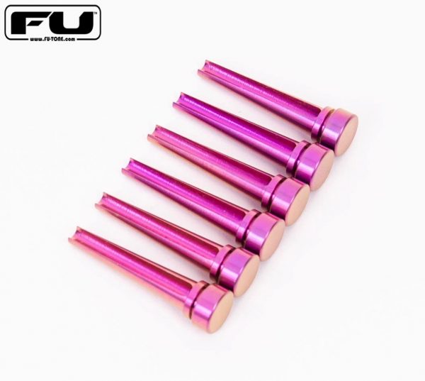 Titanium Acoustic Bridge Pins - PURPLE