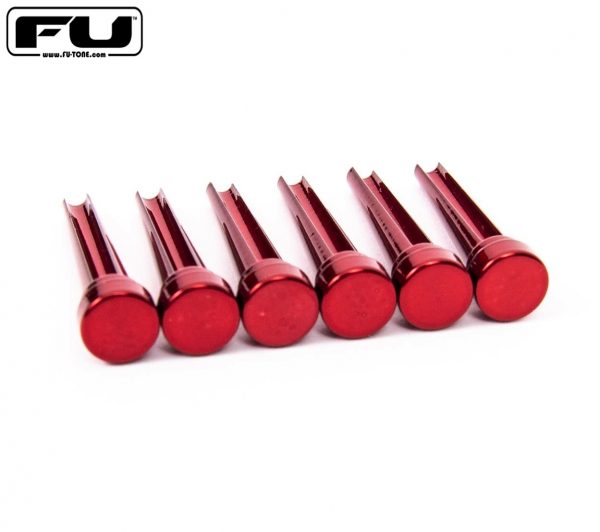 Titanium Acoustic Bridge Pins - RED - Image 2