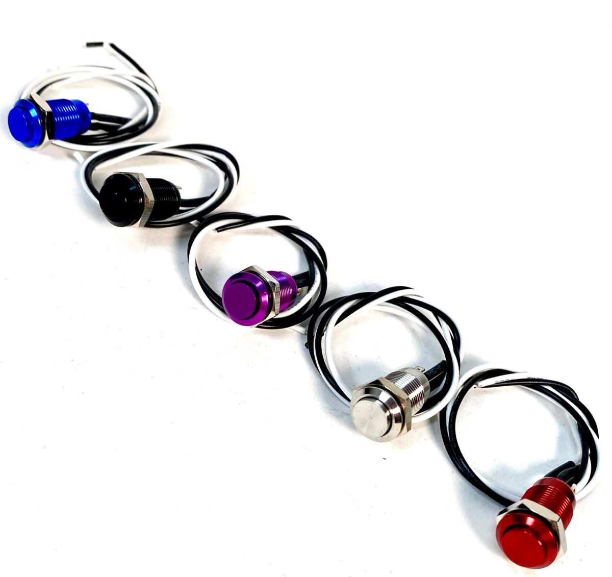 Tasto Morse Pulsante Kill Switch Momentaneo Tesi IDO 12mm Nero Per