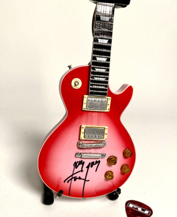 SIGNED Jay Jay French Mini Pinkburst Les Paul - Image 5