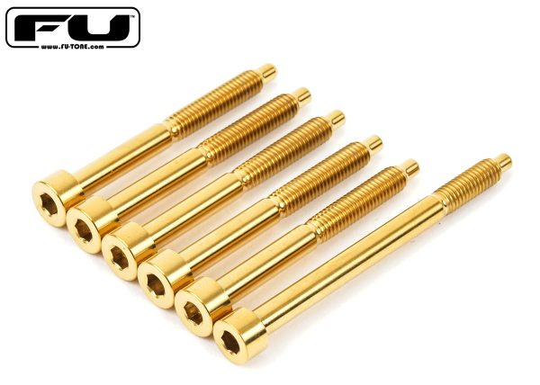 Titanium String Lock Screw Set with D-Tuna - GOLD