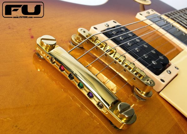FU-Tone Stop Tail & Tune-O-Matic BRASS Bridge Set - Natural Brass