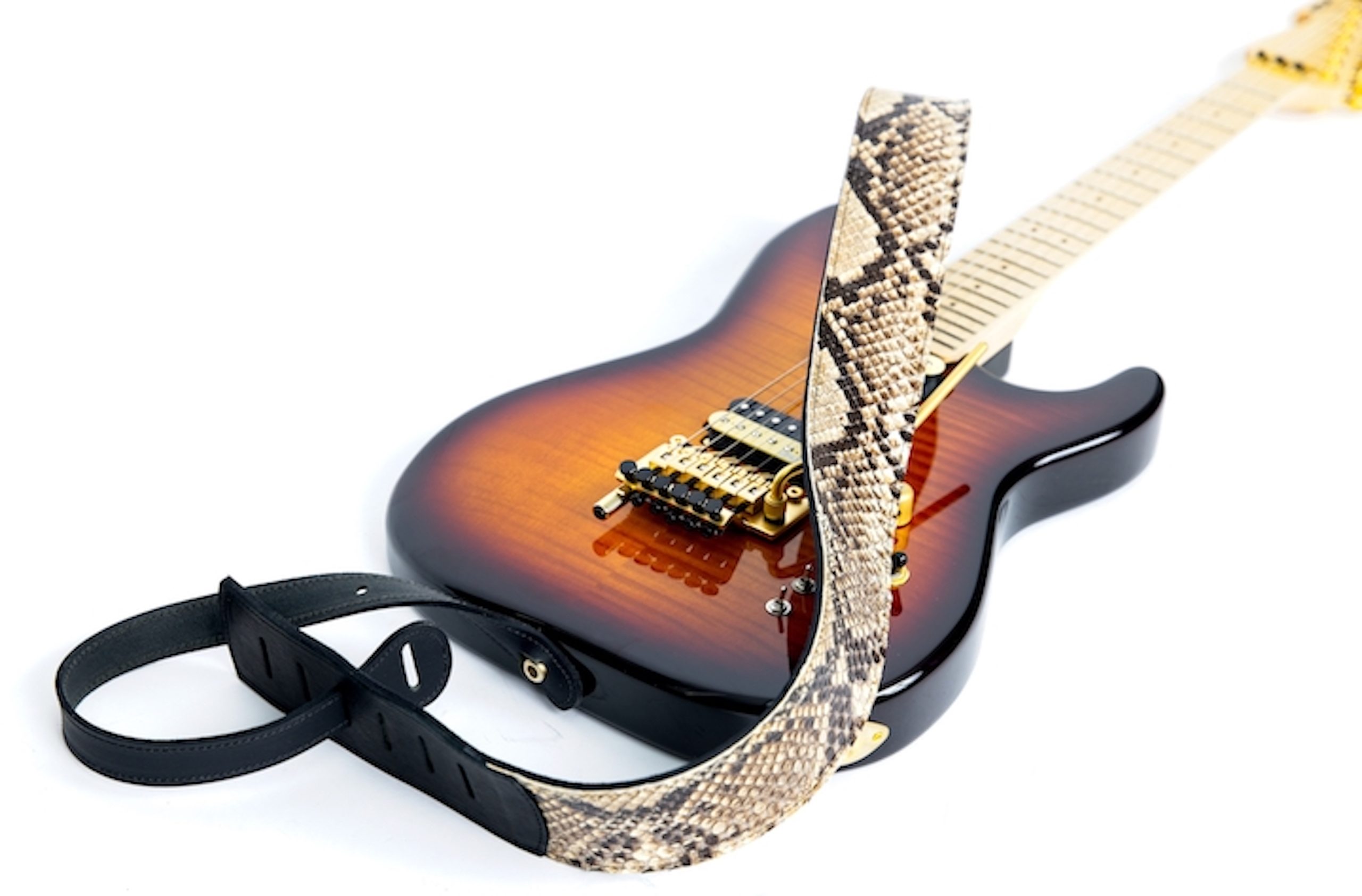 Python guitar strap clearance