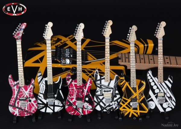 Eddie Van Halen "Black & Yellow" Miniature Guitar - Image 3