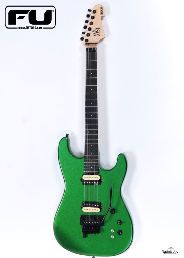 FU-Tone FU PRO GUITAR - Neo Shredder - Metallic Lambo Green - Image 2