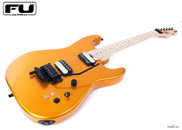 FU-Tone FU PRO GUITAR - Neo Shredder - Metallic Lambo Yellow - Image 4