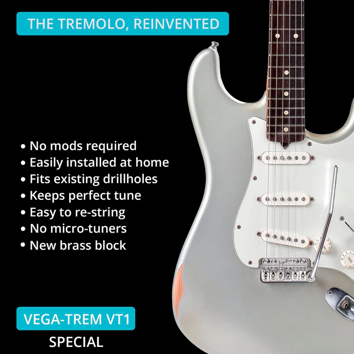 Vega Trem VT1 Special Tremolo System for Strat - GLOSSY - Image 2